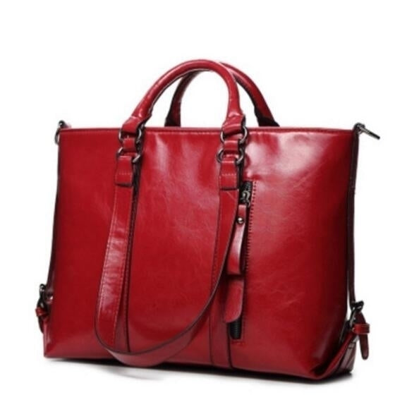 Fashion Leather Bags Tote Handbags Women Messenger Bags Shoulder Image 6