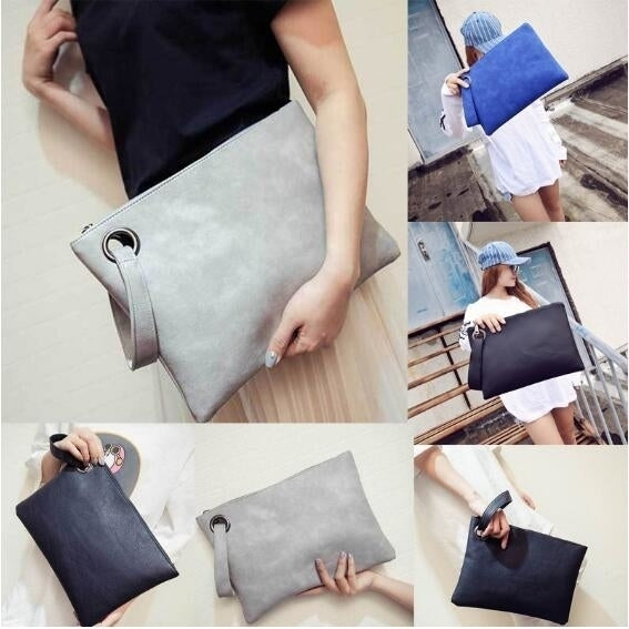 Simple and Stylish Large Capacity Clutch Image 1