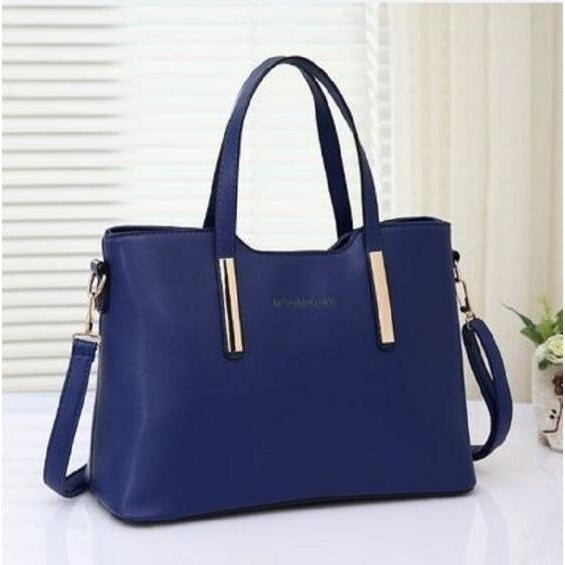 Ladies PU Leather Handbags Casual Zipper Crossbody Bags Shoulder Bags Image 3