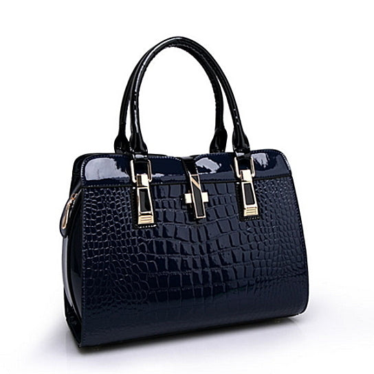 Fashion Big Bags Women Cowhide Handbag Bag Shoulder bag Vintage crocodile Image 1