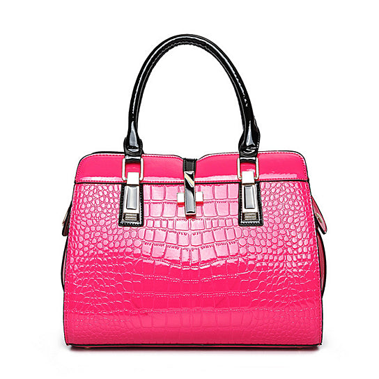 Fashion Big Bags Women Cowhide Handbag Bag Shoulder bag Vintage crocodile Image 3