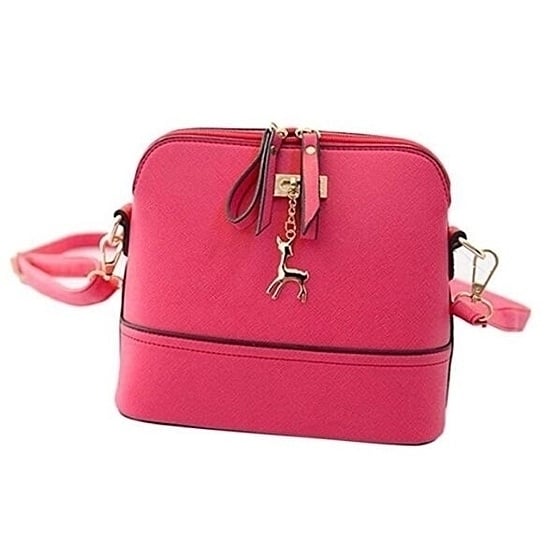 Women Messenger Bags Vintage Small Shell Leather Handbag Casual Bag Image 4