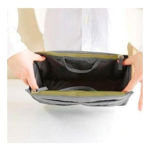 Bag women Practical Handbag Purse Nylon Dual Organizer Insert Cosmetic Storage Image 6