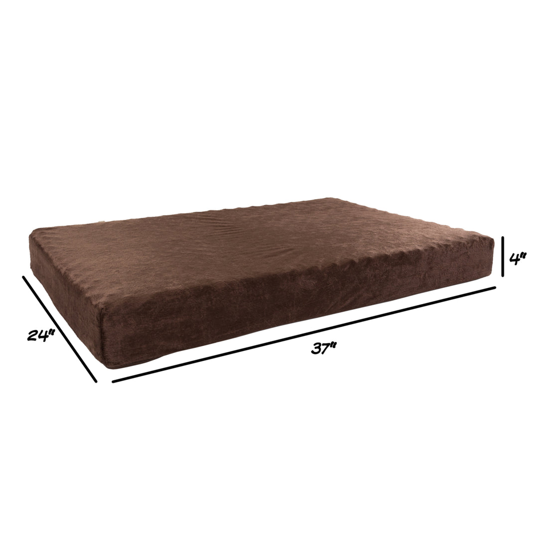 Medium Orthopedic Dog Bed Memory Foam and Egg Crate 37 x 24 x 4 Removable Cover Image 3