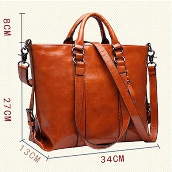 Fashion PU Tote Women Leather Handbags Messenger Shoulder Bags Image 4