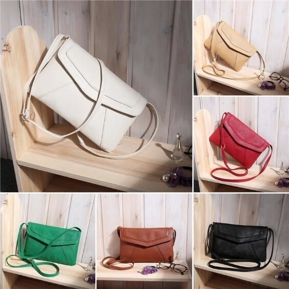 Candy Color Women Crossbody Messenger Bags Ladies Retro Envelope Handbag Clutches Purse Casual Shoulder Bag Image 2