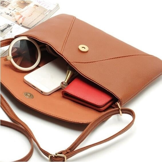 Candy Color Women Crossbody Messenger Bags Ladies Retro Envelope Handbag Clutches Purse Casual Shoulder Bag Image 4