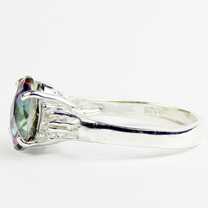 SR123 Mystic Fire Topaz 925 Sterling Silver Ring, Image 3