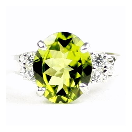 Peridot 925 Sterling Silver Ring SR123 Image 1