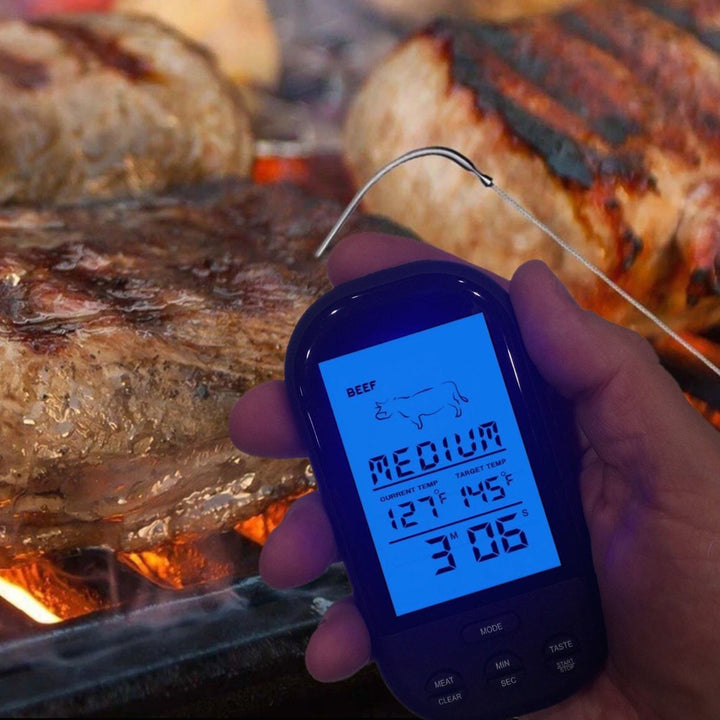 Wireless Digital Meat Thermometer - Remote BBQ Kitchen Cooking Thermometer for Oven Grill Smoker with Timer Image 6