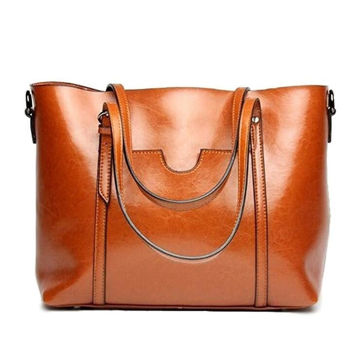 Womens Handbag Leather Tote Shoulder Bags Image 1