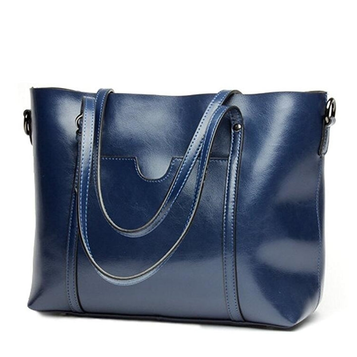 Womens Handbag Leather Tote Shoulder Bags Image 3