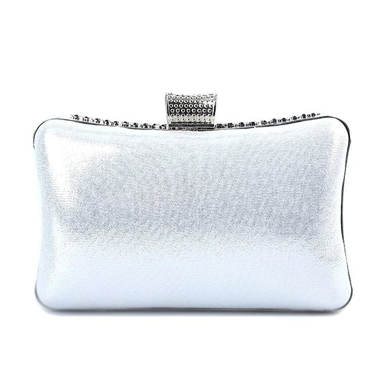 Womens Handmade Handbag Rhinestone Beaded Envelope Clutch Evening Bag Image 4