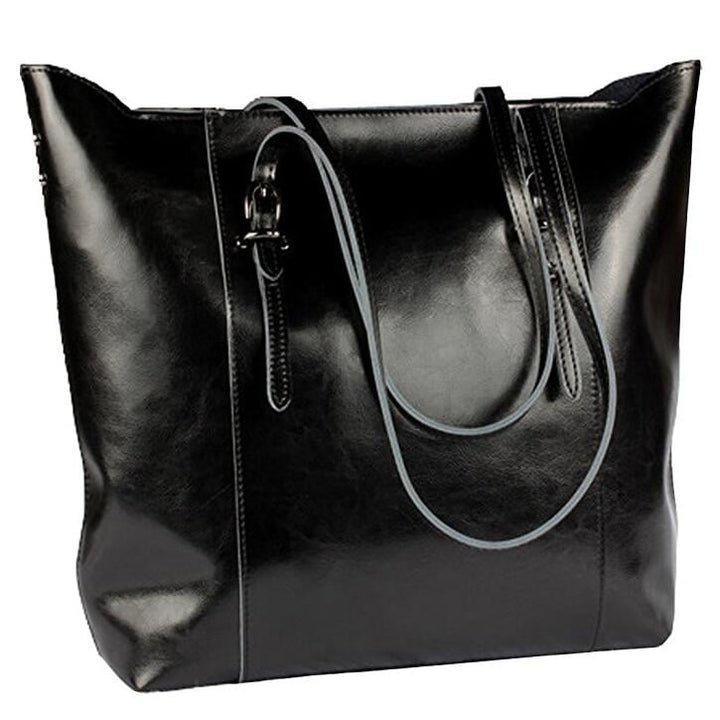 Womens Hobo Handbag Genuine Soft Leather Large Tote Shoulder Bag with Removable Strap Image 1