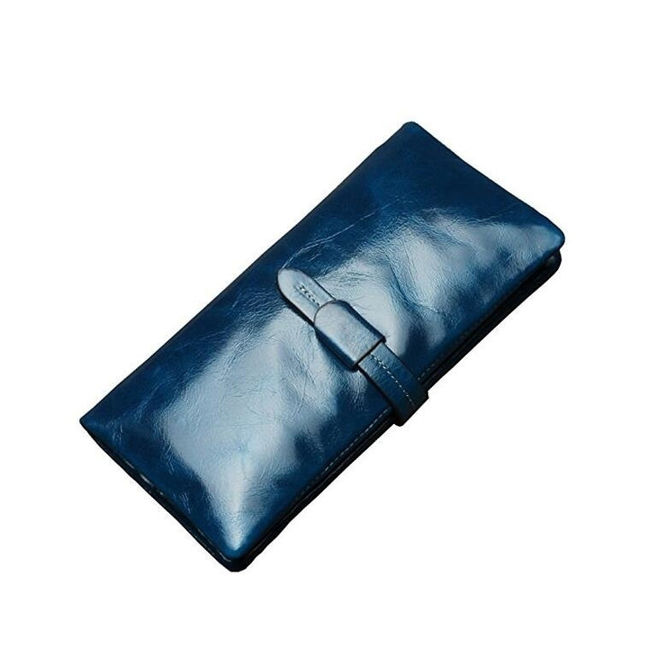 Womens Purse Handbag Large Capacity Genuine Leather Envelope Clutch Wallet Soft Hot Image 2
