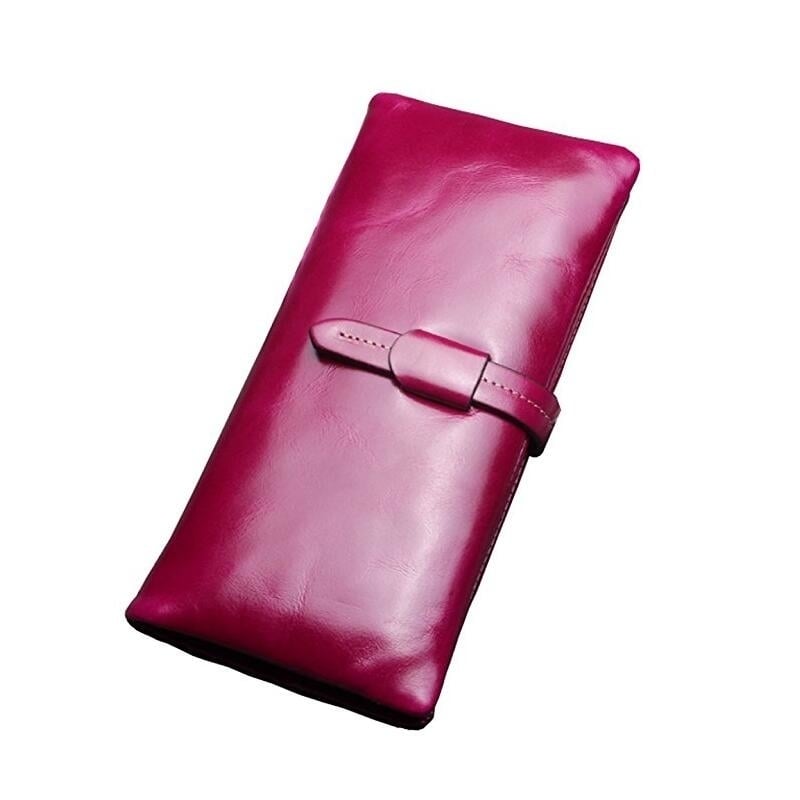 Womens Purse Handbag Large Capacity Genuine Leather Envelope Clutch Wallet Soft Hot Image 1