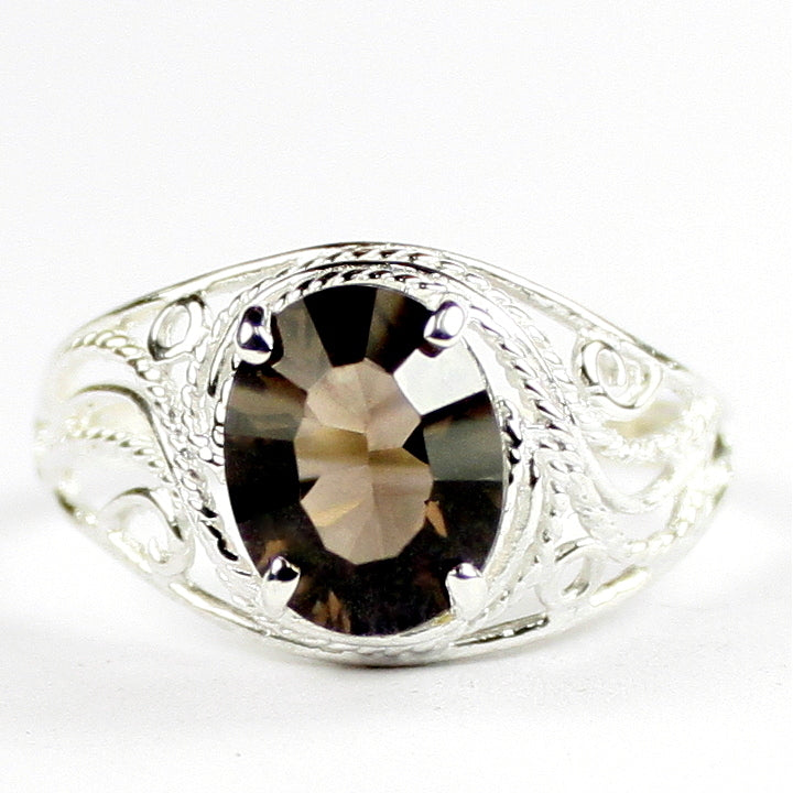 Smoky Quartz 925 Sterling Silver Ladies Ring SR083 Image 1