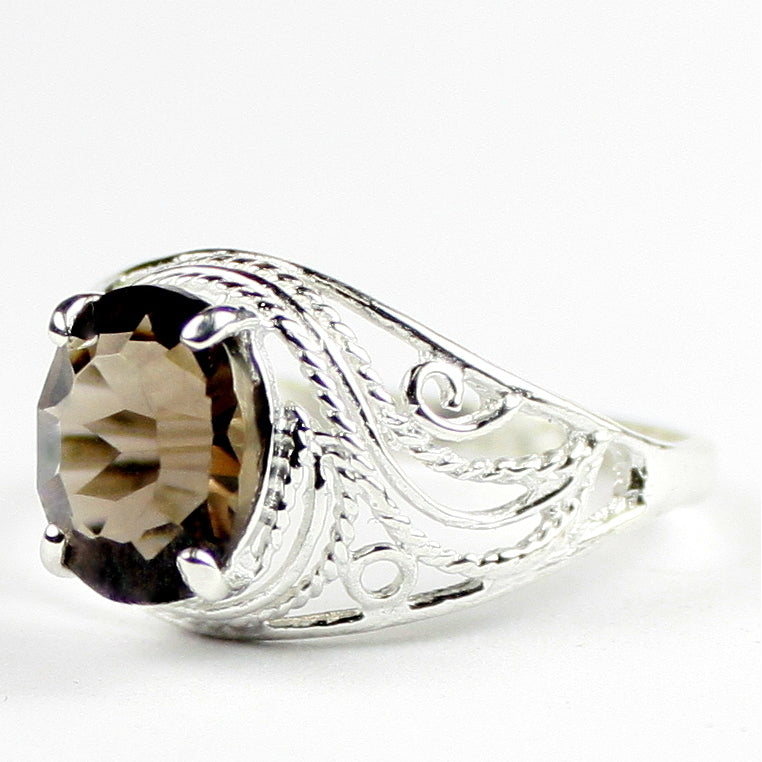 Smoky Quartz 925 Sterling Silver Ladies Ring SR083 Image 2