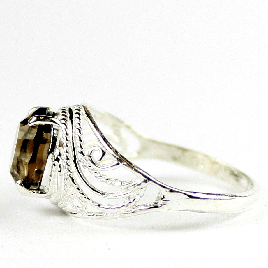 Smoky Quartz 925 Sterling Silver Ladies Ring SR083 Image 3