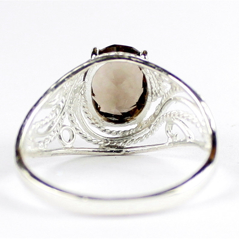 Smoky Quartz 925 Sterling Silver Ladies Ring SR083 Image 4