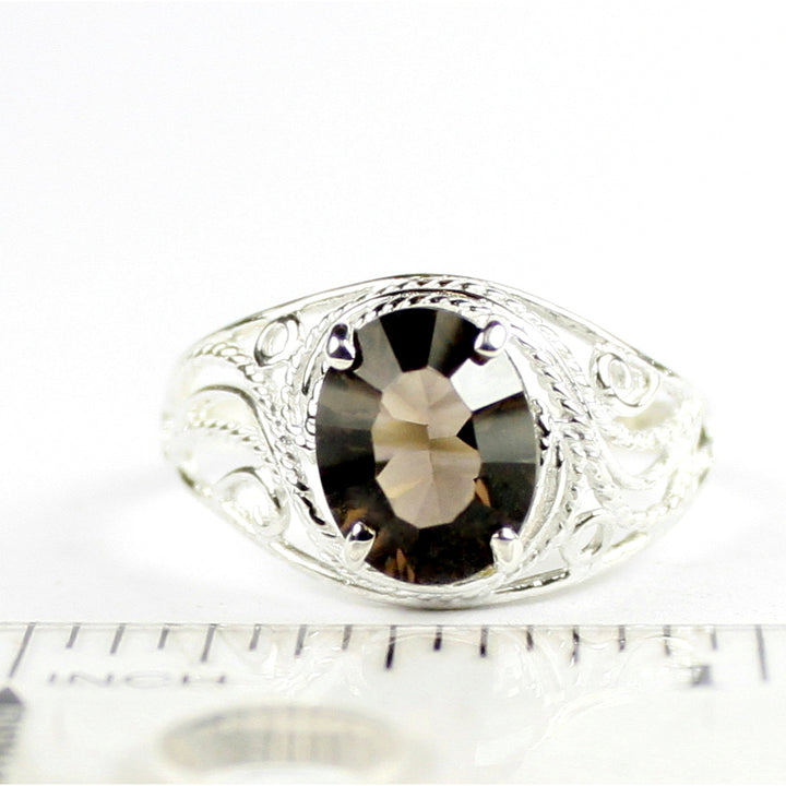 Smoky Quartz 925 Sterling Silver Ladies Ring SR083 Image 4