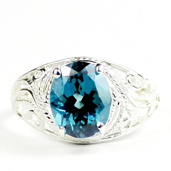 Paraiba Topaz 925 Sterling Silver Ladies Ring SR083 Image 1