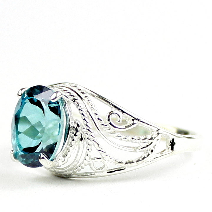 Paraiba Topaz 925 Sterling Silver Ladies Ring SR083 Image 2