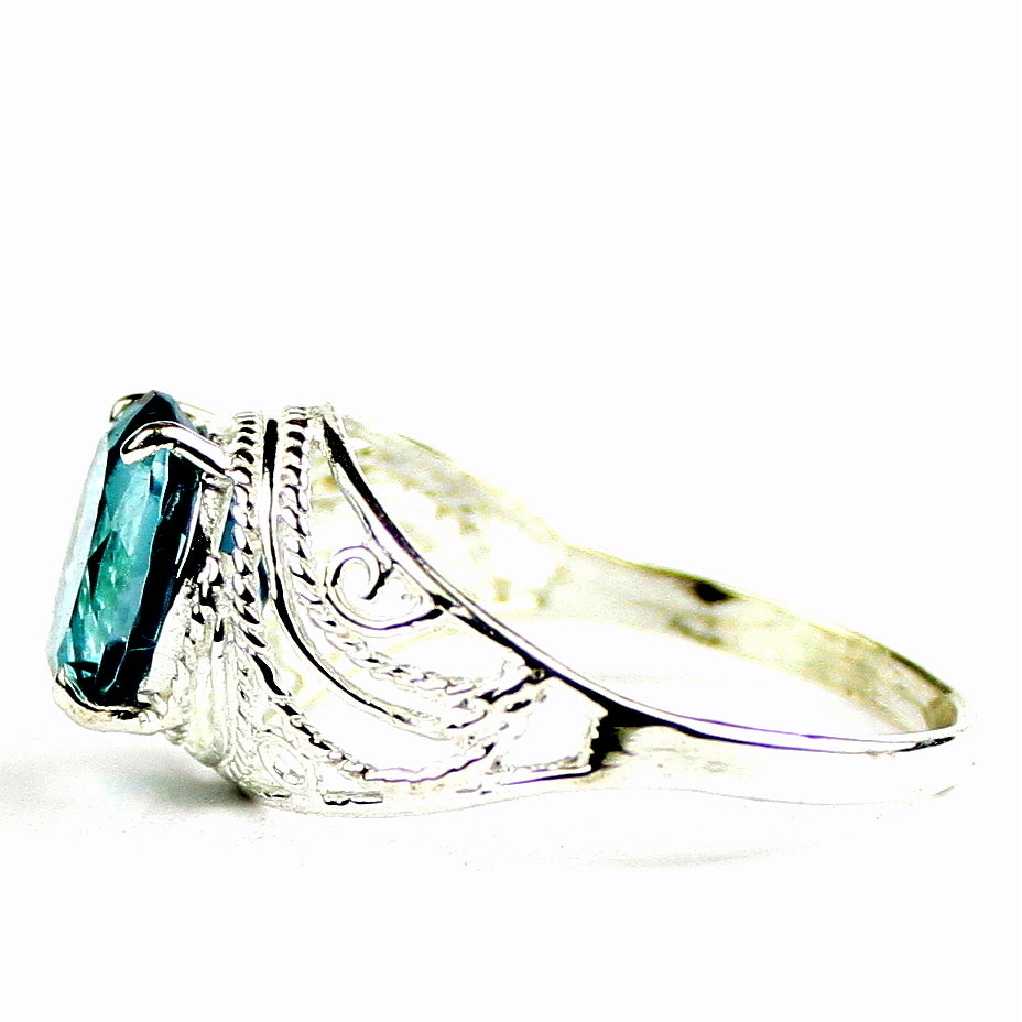 Paraiba Topaz 925 Sterling Silver Ladies Ring SR083 Image 3