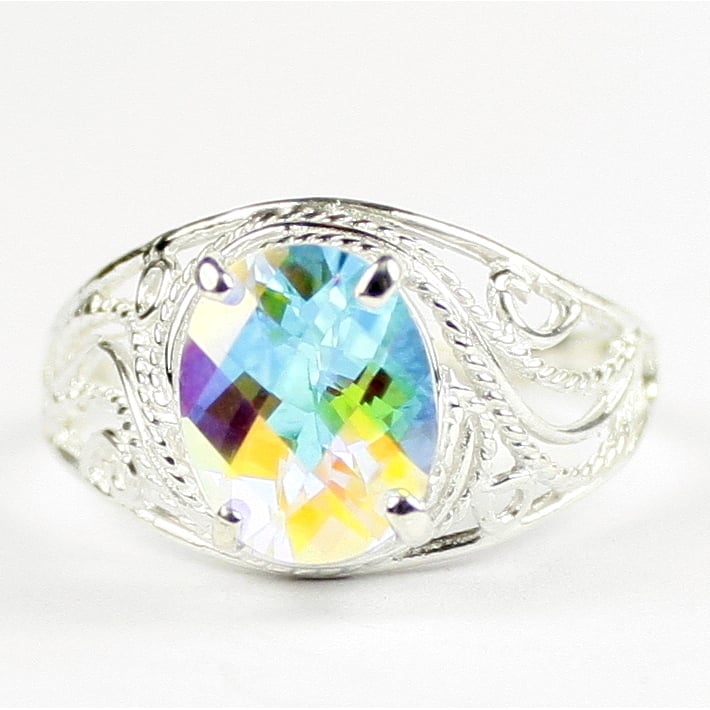 Mercury Mist Topaz 925 Sterling Silver Ladies Ring SR083 Image 1