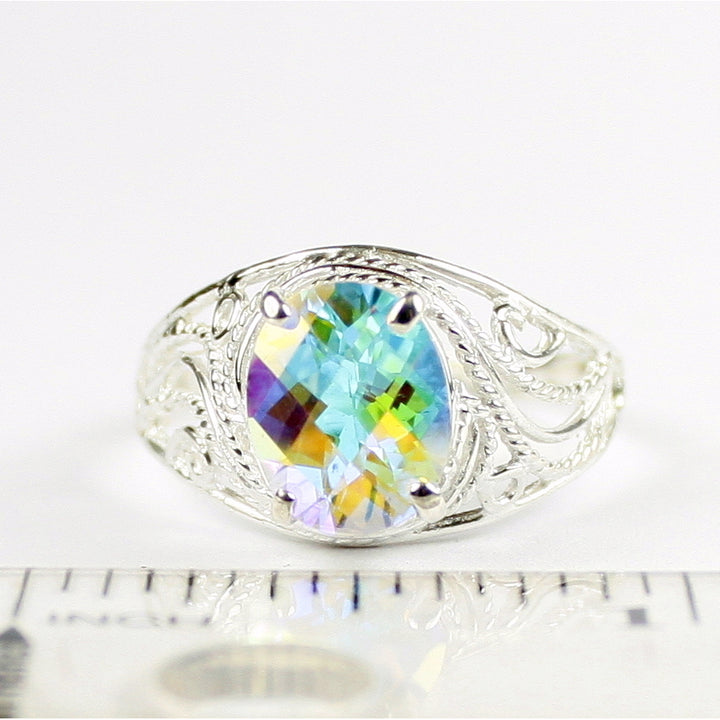 Mercury Mist Topaz 925 Sterling Silver Ladies Ring SR083 Image 4