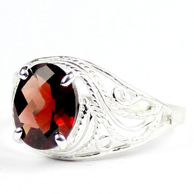 Mozambique Garnet 925 Sterling Silver Ladies Ring SR083 Image 2