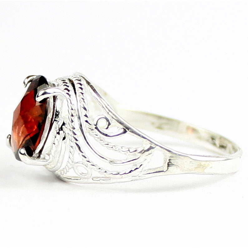 Mozambique Garnet 925 Sterling Silver Ladies Ring SR083 Image 3