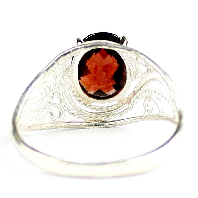 Mozambique Garnet 925 Sterling Silver Ladies Ring SR083 Image 4