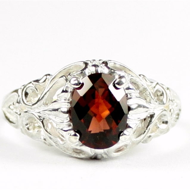 Mozambique Garnet 925 Sterling Silver Ring SR113 Image 1