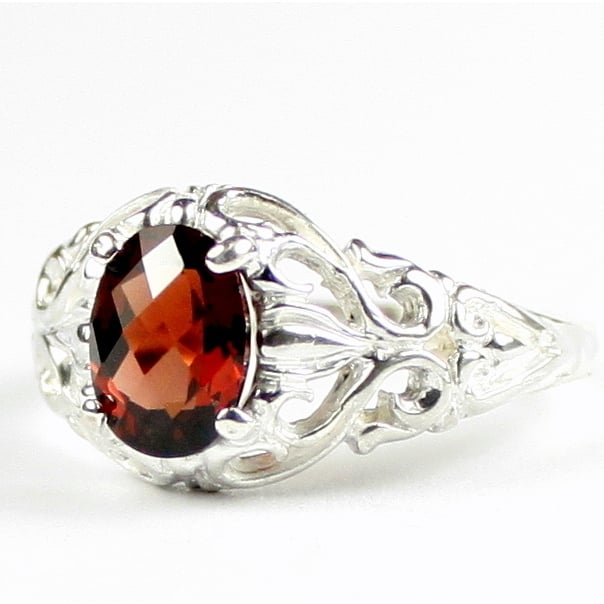 Mozambique Garnet 925 Sterling Silver Ring SR113 Image 2