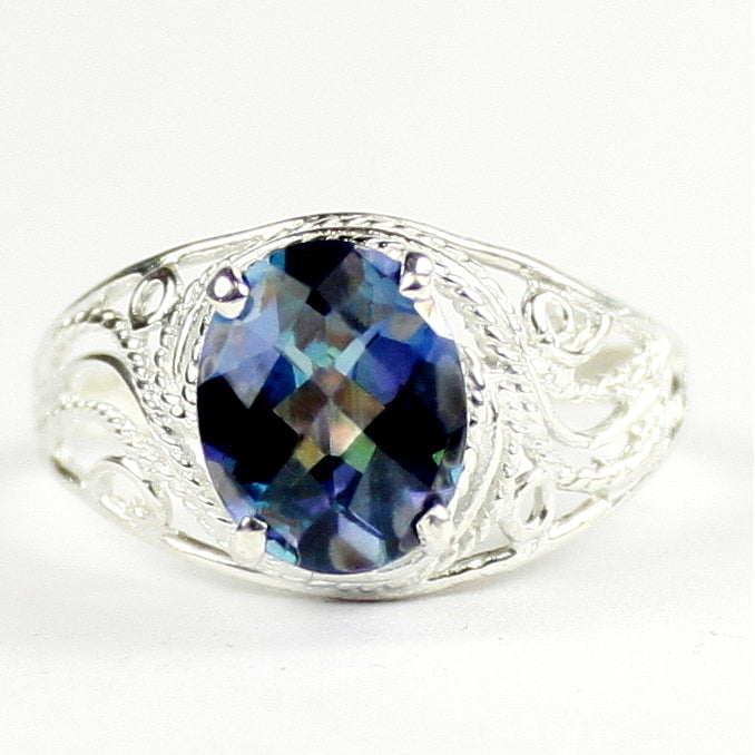 SR083 Neptune Garden Topaz 925 Sterling Silver Ladies Ring, Image 1