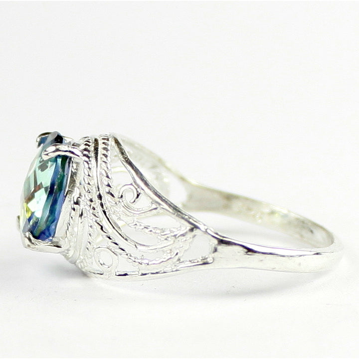 SR083 Neptune Garden Topaz 925 Sterling Silver Ladies Ring, Image 3