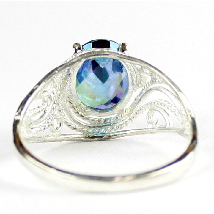 SR083 Neptune Garden Topaz 925 Sterling Silver Ladies Ring, Image 4