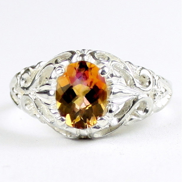 SR113 Twilight Fire Topaz 925 Sterling Silver Ring, Image 1