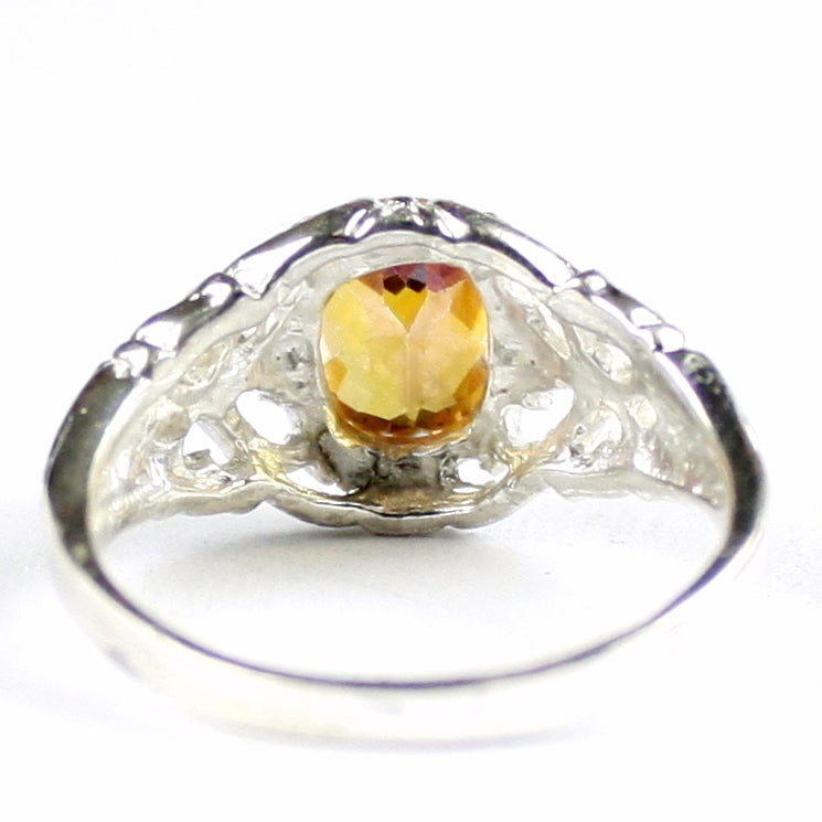 SR113 Twilight Fire Topaz 925 Sterling Silver Ring, Image 4