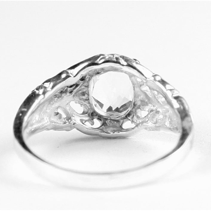 SR113 Silver Topaz 925 Sterling Silver Ring, Image 4