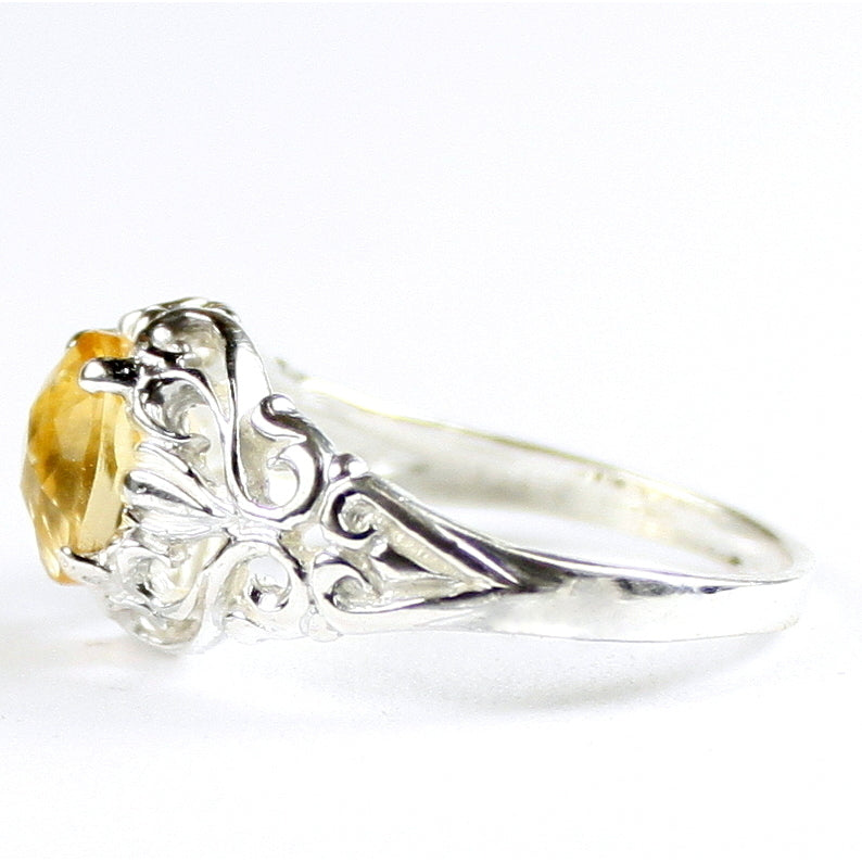 SR113 Citrine 925 Sterling Silver Ring, Image 3