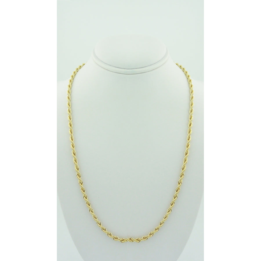 2MM Gold rope chain 24 14K Gold Filled Image 1