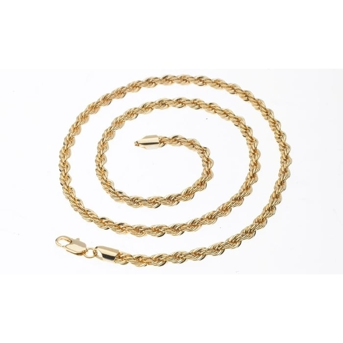 14K Gold Rope Necklace 24" 14K Gold Filled Image 1