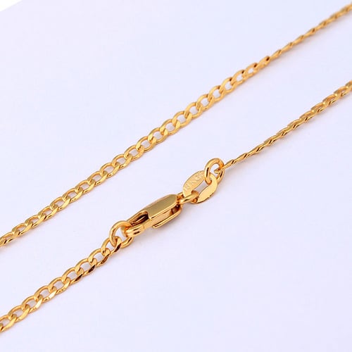 14k Gold Filled Thin Cuban Chain Image 1