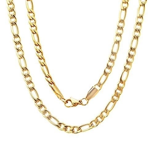 14K Gold Filled Figaro Necklace 24" Image 1