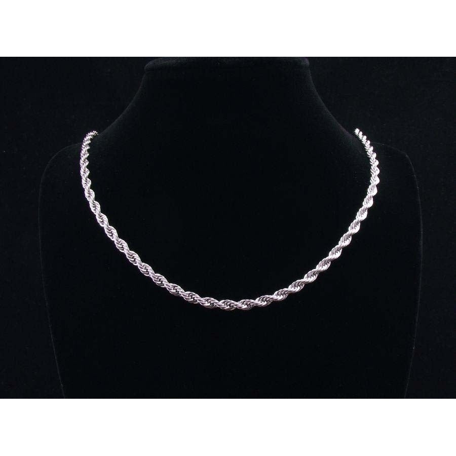 Silver Filled High Polish Finsh  2MM Rope Chain 20" unisex Image 1