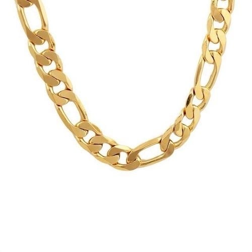 14K Gold Filled Figaro Necklace 24" unisex Image 1