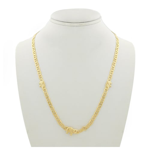 14K Gold Filled Elepahant Mariner link Chain 18" Image 1