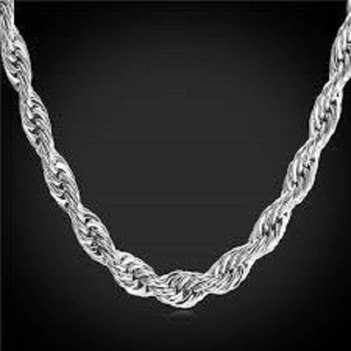 14K Gold Filled White 2MM Rope Chain 24" unisexx Image 1